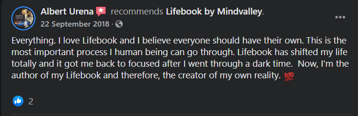 Mindvalley Lifebook User Review 1