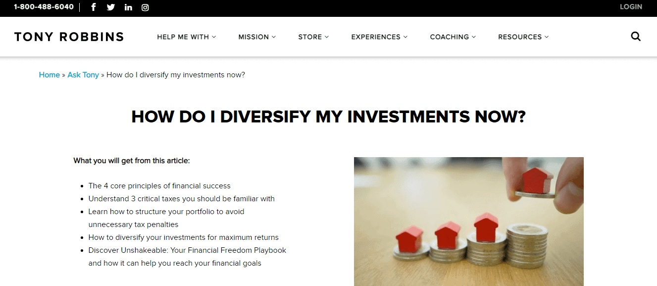 Diversify My Investments