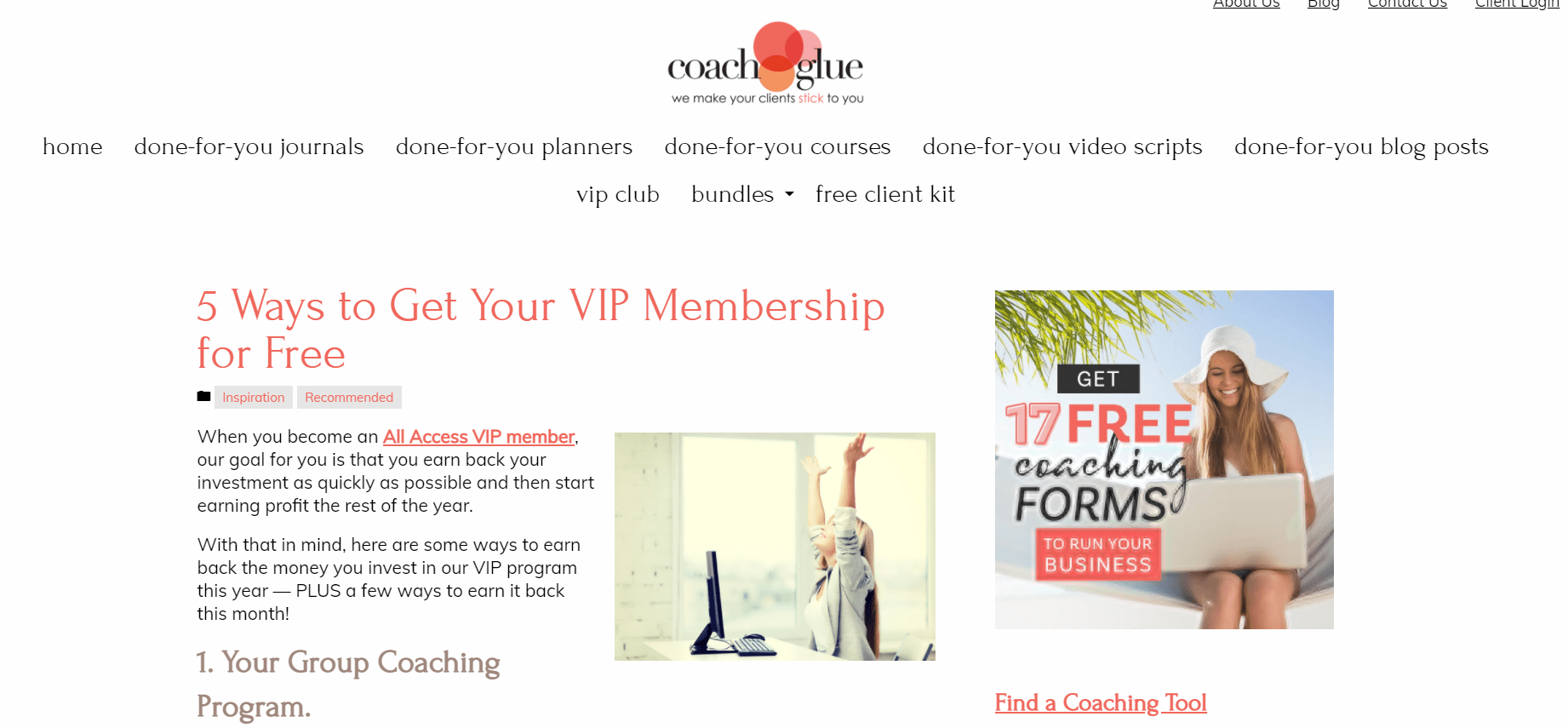 Coachglue-VIP-Membership
