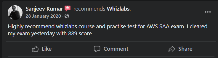 Whizlab Students Review