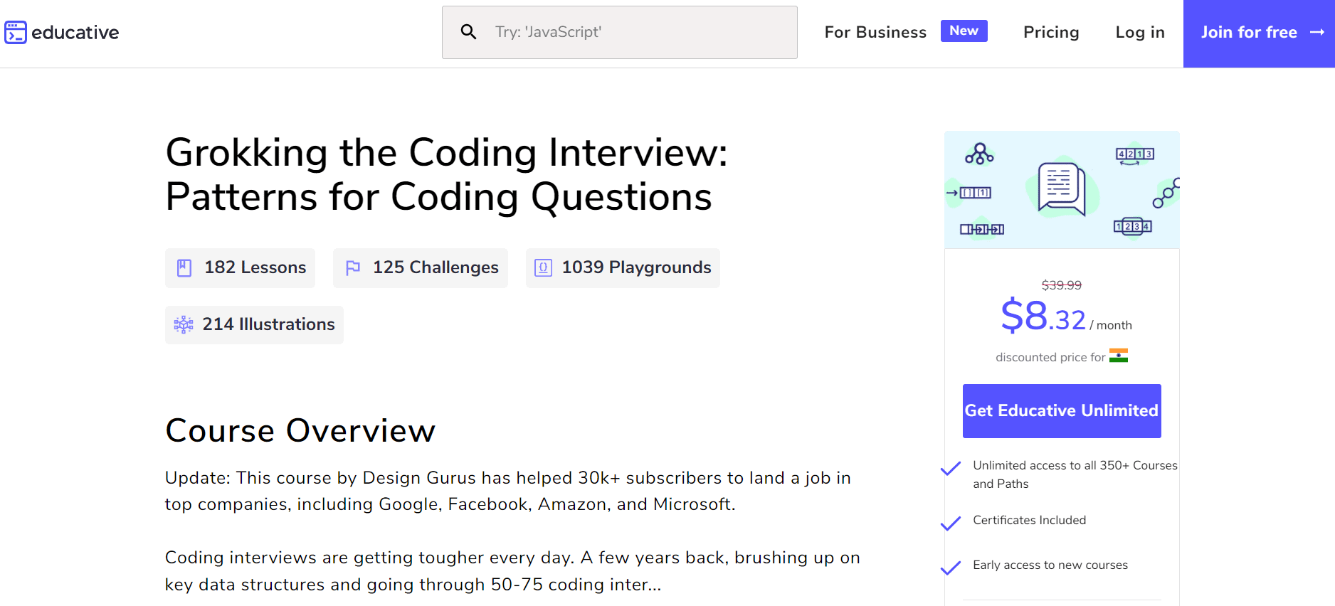 Grokking the Coding Interview
