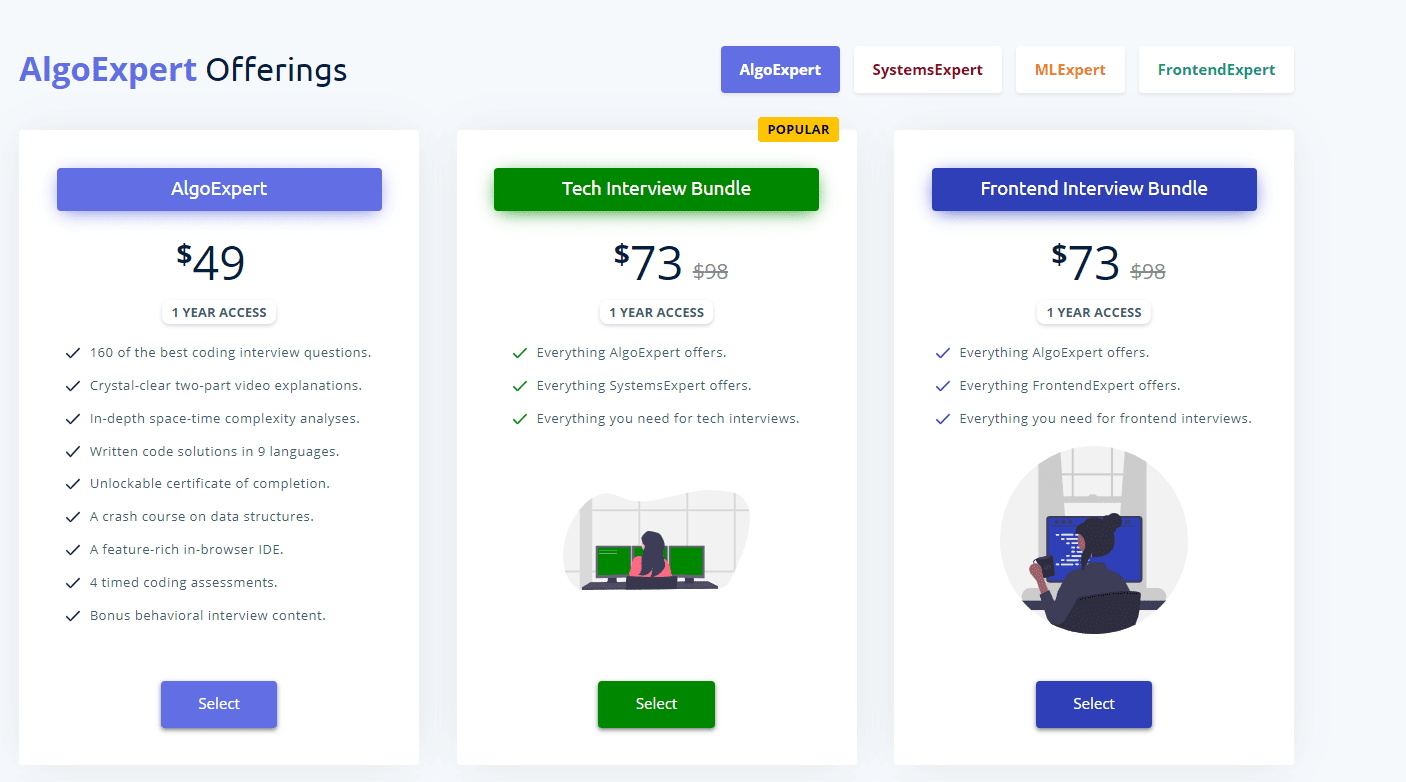 AlgoExpert Pricing