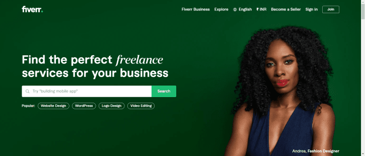 Freelance sites for writers- Fiverr